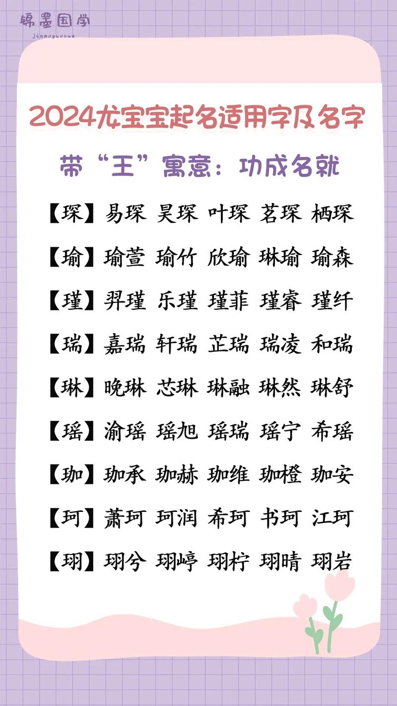 2024易姓龙宝宝起名四字名 2024年姓龙小孩起名