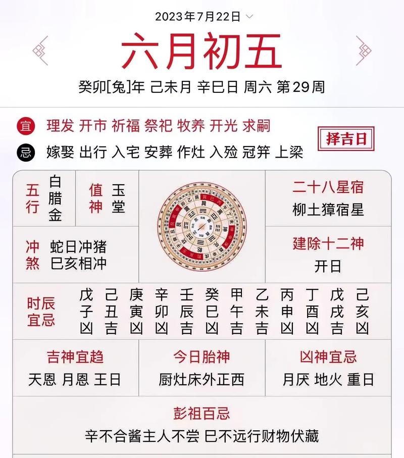 老黄历免费算命算八字看运势 易奇八字今日运势测算