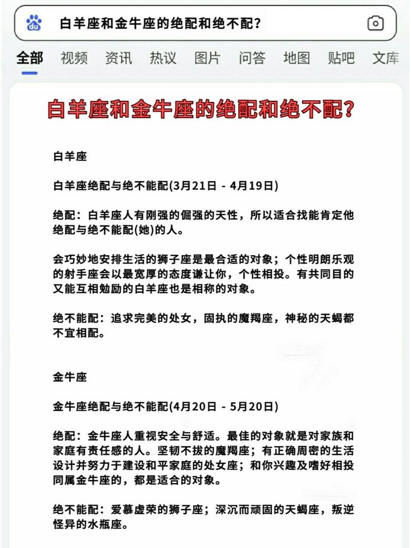 金牛和白羊座配对财运 金牛座跟白羊座的爱情指数