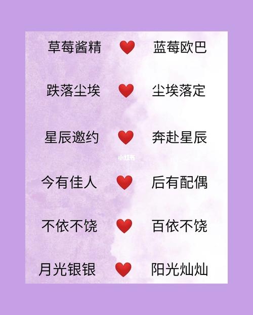 牵线配对情侣名字大全四个字 情侣网名配对生成器