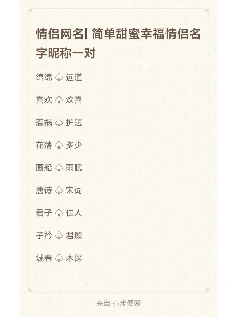 黎个徐配对情侣名字大全 姓杨的情侣名字一对