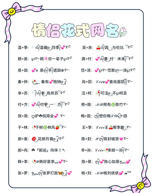 和开心配对的名字有哪些(与开心对应的情侣名是什么)