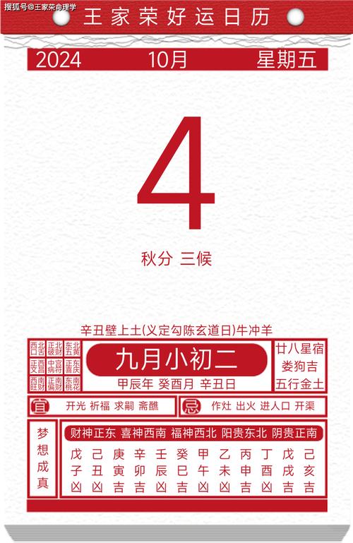 10月4日黄道吉日时辰 天干地支日历表