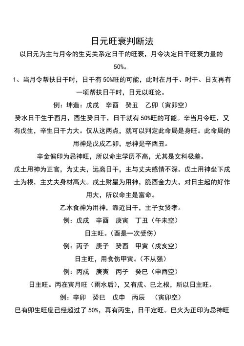 八字旺衰推断算命(八字旺衰的看法)