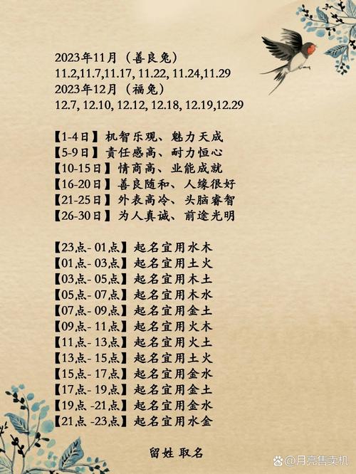 23年兔宝宝二月出生吉日 23年兔宝宝农历几月的好