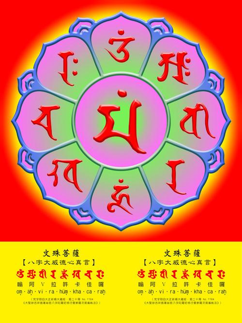 文殊八字大威德咒 文殊大威德功效
